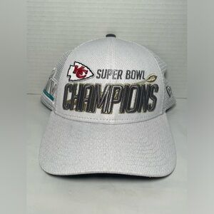 New Era 9Forty Kansas City Chiefs Super Bowl LIV White Mesh Hat